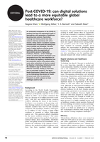 Post-COVID-19: can digital solutions lead to a more equitable global healthcare workforce?