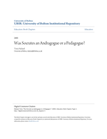Was Socrates an Andragogue or a Pedagogue?