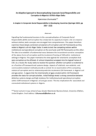 An adaptive approach to reconceptualizing corporate social responsibility and corruption in Nigeria’s oil-rich Niger Delta