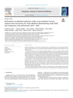 Performance of admission pathways within acute medicine services: Analysis from the Society for Acute Medicine Benchmarking Audit 2022 and comparison with performance 2019 - 2021
