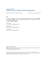 Using widgets to provide portable services for IMS Learning Design