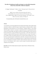 The effect of simultaneous heat/fire and impact on carbon fibril and particle release from carbon fibre-reinforced composites