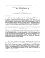 Luxury flame resistant fabrics for executive jets: design challenges