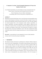 A comparative case study: towards sustainable management of e-waste in the Kingdom of Saudi Arabia