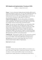 BIM adoption and implementation: Focusing on SMEs