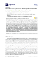 Flame Retardancy Index for thermoplastic composites