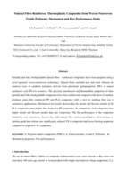 Natural fibre-reinforced thermoplastic composites from woven-nonwoven textile preforms: mechanical and fire performance study