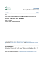 Disrupting dominant discourses: a (re)introduction to social practice theories of adult numeracy