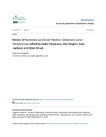 Review of "Numeracy as Social Practice: Global and Local Perspectives" edited by Keiko Yasukawa, Alan Rogers, Kara Jackson and Brian Street.