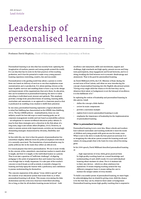 Leadership of personalised learning