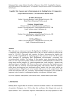 Liquidity risk exposure and its determinants in the banking sector: a comparative analysis between Islamic, conventional and hybrid banks