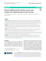 Nurse staffing levels within acute care: results of a national day of care survey