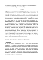 Measuring forgiveness: Psychometric properties of a new culturally sensitive questionnaire. The Bolton Forgiveness Scale (BFS) - Submitted version