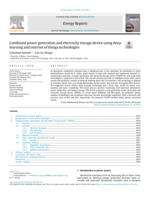 Combined power generation and electricity storage device using deep learning and internet of things technologies