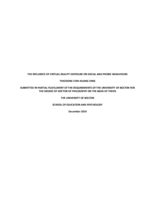 The influence of virtual reality exposure on social and phobic behaviours