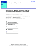 Geographies of exclusion: rebuilding collective responsibility in a fragmented school system