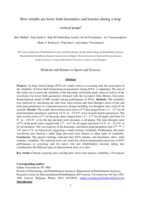 How reliable are lower limb kinematics and kinetics during a drop vertical jump?