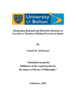 Integrating rational and heuristic elements in executives’ decision-making processes in Qatar