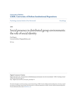 Social presence in distributed group environments: the role of social identity