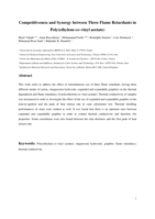 Competitiveness and synergy between three flame retardants in poly(ethylene-co-vinyl acetate)
