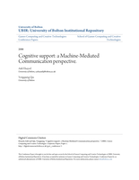 Cognitive support: a Machine-Mediated Communication perspective.