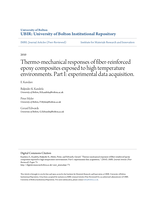 Thermo-mechanical responses of fiber-reinforced epoxy composites exposed to high temperature environments. Part I: Experimental data acquisition