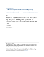 The use of fire-retardant intumescent mats for fire and heat protection of glass fibre-reinforced polyester composites: Thermal barrier properties