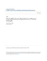 Dual selfhood and self-perfection in Plotinus? 'Enneads'