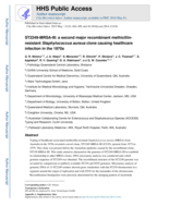 ST2249-MRSA-III: a second major recombinant methicillin-resistant Staphylococcus aureus clone causing healthcare infection in the 1970s