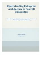 Understanding Enterprise Architecture in four UK universities