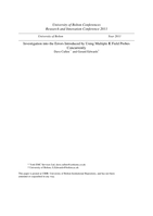 Investigation into the errors introduced by using multiple E field probes concurrently