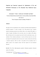 Empirical and numerical approach for otimisation of fire and mechanical performance in fire retardant glass reinforced epoxy composites