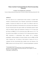 Flame-retardant unsaturated polyester resin incorporating nanoclays