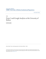 Prism 3 and Google Analytics at the University of Bolton