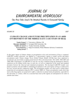 Climate change and future precipitation in an arid environment of the Middle East: case study of Iraq