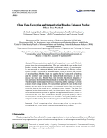 Cloud data encryption and authentication based on enhanced Merkle hash tree method