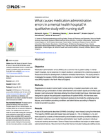 What causes medication administration errors in a mental health hospital? A qualitative study with nursing staff