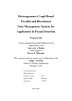 Heterogeneous graph based parallel and distributed data management system for application in fraud detection