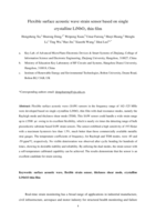 Flexible surface acoustic wave strain sensor based on single crystalline LiNbO3 thin film