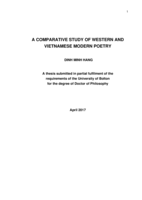 A comparative study of Western and Vietnamese modern poetry