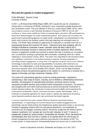 Who sets the agenda on student engagement?