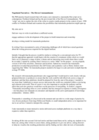 Negotiated narratives - the Eleven Commandments