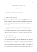 Hesiod's 'Proem' and Plato's 'Ion'