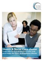 Students as educators: a pilot study. Final report