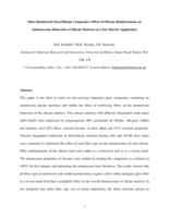 Fibre-reinforced glass/silicate composites: effect of fibrous reinforcement on intumescence behaviour of silicate matrices as a fire barrier application