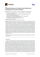 Thermal protection of carbon fiber-reinforced composites by ceramic particles