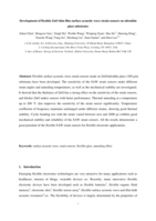 Development of flexible ZnO thin film surface acoustic wave strain sensors on ultrathin glass substrates