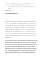 Textile flammability research since 1980 – Personal challenges and partial solutions