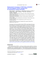 Enhancement of β-phase in PVDF films embedded with ferromagnetic Gd5Si4  nanoparticles for piezoelectric energy harvesting