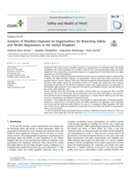 Analysis of penalties imposed on organisations for breaching safety and health regulations in the United Kingdom.
